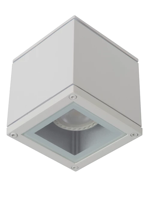 Lucide AVEN - Ceiling spotlight Bathroom - 1xGU10 - IP65 - White - turned off
